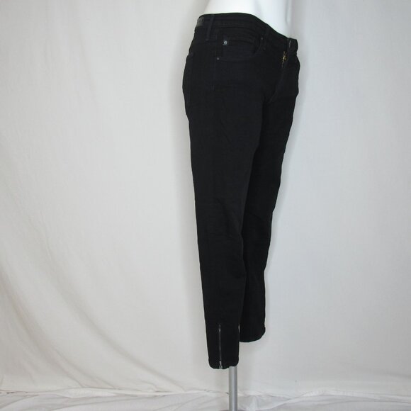 AG Adriano Goldschmied Black The Zip Up Legging Skinny Ankle Zip 28" Women's 30 - Picture 6 of 12